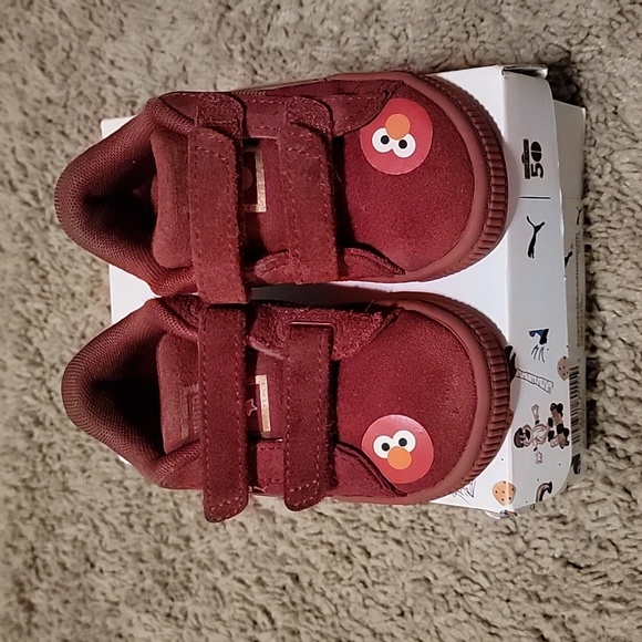 Suede Puma Elmo Shoes Sz 5c - Picture 3 of 7